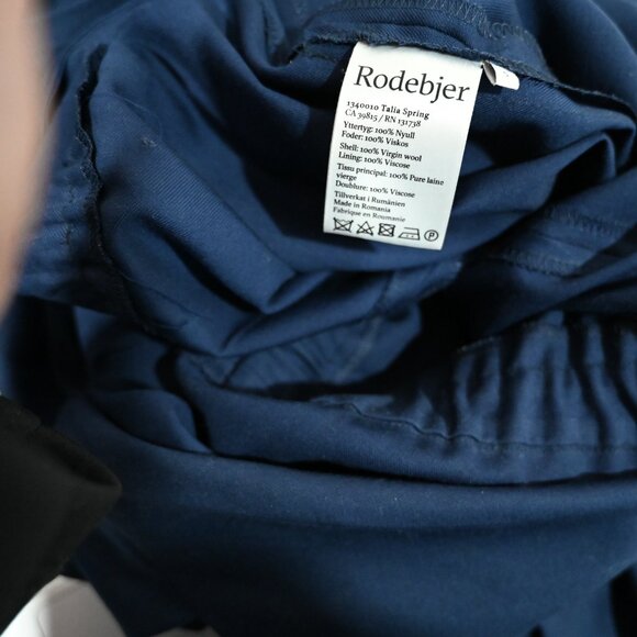 Rodebjer Small Talia Spring Jumpsuit in Navy 100% Wool - Picture 6 of 8